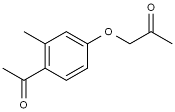 1-(4-Acetyl-3-methylphenoxy)-2-propanone Structure