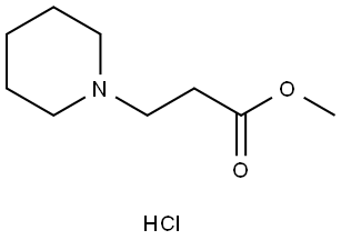 Methyl 3-(piperidin-1-yl)propanoate hydrochloride Structure