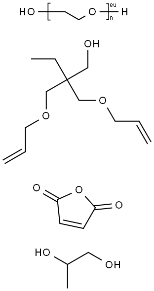 2,5-Furandione, polymer with 2,2-bis[(2-propenyloxy)methyl]-1-butanol, .alpha.-hydro-.omega.-hydroxypoly(oxy-1,2-ethanediyl) and 1,2-propanediol Structure
