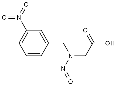2-((3-nitrobenzyl)(nitroso)amino)acetic acid Structure