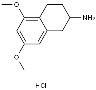 5,7-dimethoxy-1,2,3,4-tetrahydronaphthalen-2-am ine hydrochloride Structure