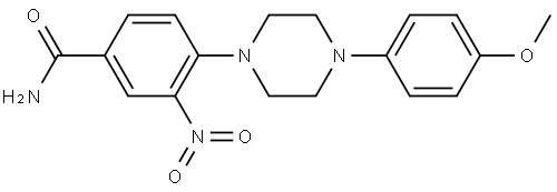 Benzamide, 4-[4-(4-methoxyphenyl)-1-piperazinyl]-3-nitro- Structure