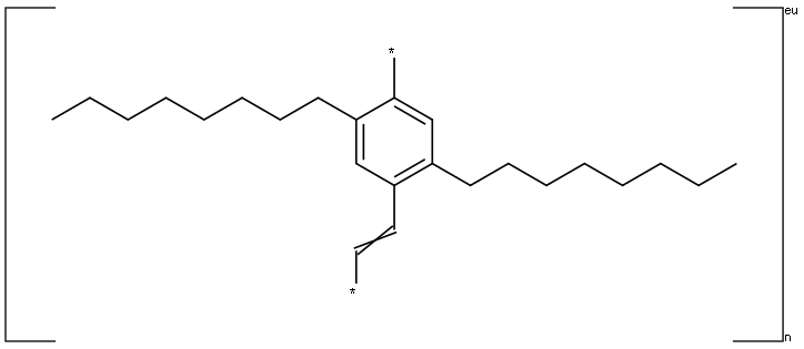 POLY(2,5-DIOCTYL-1,4-PHENYLENEVINYLENE) Structure