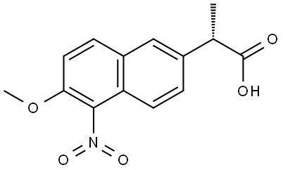 (S)-2-(6-methoxy-5-nitronaphthalen-2-yl)propanoic acid Structure