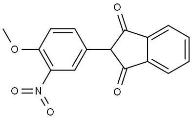 2-(4-Methoxy-3-nitrophenyl)-1H-indene-1,3(2H)-dione Structure