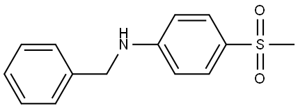 N-[4-(Methylsulfonyl)phenyl]benzenemethanamine Structure