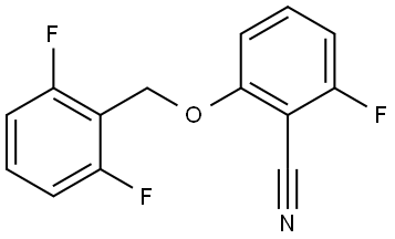 2-[(2,6-Difluorophenyl)methoxy]-6-fluorobenzonitrile Structure