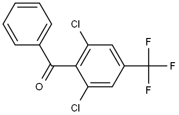 2,6-Dichloro-4-(trifluoromethyl)phenyl]phenylmethanone Structure