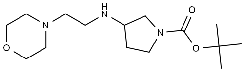 tert-butyl 3-((2-morpholinoethyl)amino)pyrrolidine-1-carboxylate Structure