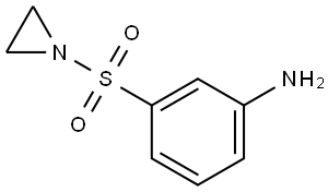 Benzenamine, 3-(1-aziridinylsulfonyl)- Structure