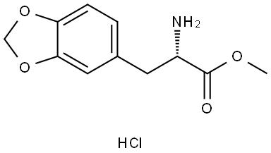 methyl 2-amino-3-(benzo[d][1,3]dioxol-5-yl)propanoate hydrochloride Structure
