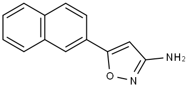 5-(naphthalen-2-yl)isoxazol-3-amine Structure