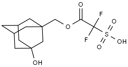 1,1-difluoro-2-((3-hydroxyadamantan-1-yl)methoxy)-2-oxoethane-1-sulfonic acid Structure