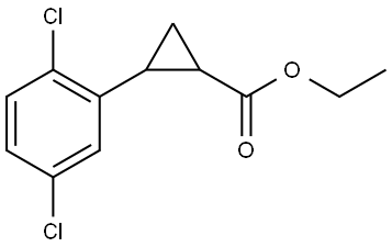 Ethyl 2-(2,5-dichlorophenyl)cyclopropanecarboxylate Structure