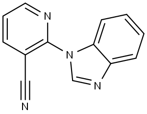 2-(1H-Benzimidazol-1-yl)-3-pyridinecarbonitrile Structure