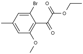 Benzeneacetic acid, 2,3,4-trimethoxy-α-oxo-, ethyl ester Structure
