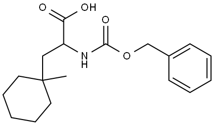 N-Cbz-2-amino-3-(1-methylcyclohexyl)propanoic acid Structure
