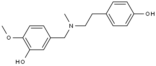 4'-O-methyl-N-methylnorbelladine Structure