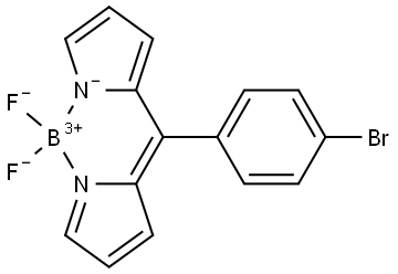 (T -4)-[2-[(4-Bromophenyl)(2H -pyrrol-2- ylidene-κN )methyl]-1H -pyrrolato-κN ]difluor oboron Structure
