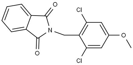 2-[(2,6-Dichloro-4-methoxyphenyl)methyl]-1H-isoindole-1,3(2H)-dione Structure