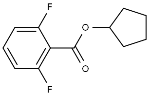 cyclopentyl 2,6-difluorobenzoate Structure