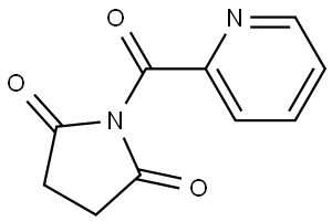 1-(2-Pyridinylcarbonyl)-2,5-pyrrolidinedione Structure