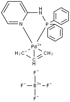Palladium(1+), [P,P-diphenyl-N-(2-pyridinyl-κN)phosphinous amide-κP](η3-2-propen… Structure