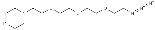 1-(2-(2-(2-(2-azidoethoxy)ethoxy)ethoxy)ethyl)piperazine Structure