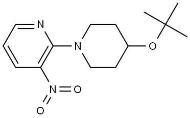 2-(4-(tert-butoxy)piperidin-1-yl)-3-nitropyridine Structure