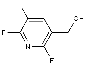 2,6-Difluoro-5-iodo-3-pyridinemethanol Structure