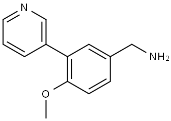 4-Methoxy-3-(3-pyridinyl)benzenemethanamine Structure