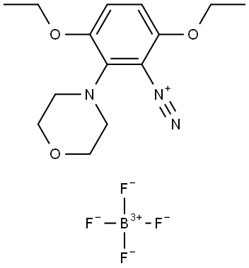 Benzenediazonium, 3,6-diethoxy-2-(4-morpholinyl)-, tetrafluoroborate(1-) (1:1) (ACI) Structure