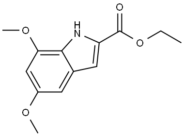 ethyl 5,7-dimethoxy-1H-indole-2-carboxylate Structure