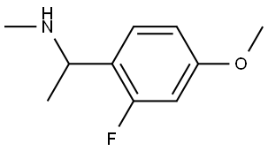1-(2-FLUORO-4-METHOXYPHENYL)ETHYL](METHYL)AMINE Structure