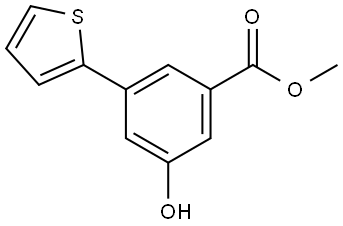 Methyl 3-hydroxy-5-(2-thienyl)benzoate Structure