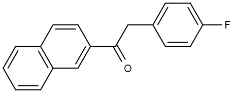 2-(4-Fluorophenyl)-1-(2-naphthalenyl)ethanone Structure