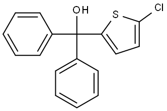 5-Chloro-α,α-diphenyl-2-thiophenemethanol Structure