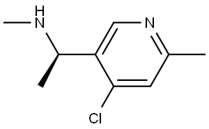 (1R)-1-(4-CHLORO-6-METHYL(3-PYRIDYL))ETHYL]METHYLAMIN Structure