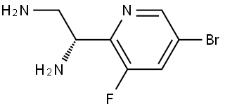 (R)-1-(5-bromo-3-fluoropyridin-2-yl)ethane-1,2-diamine Structure
