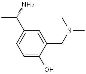 4-[(1S)-1-aminoethyl]-2-[(dimethylamino)methyl]phenol Structure