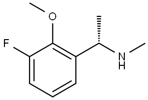 (1S)-1-(3-FLUORO-2-METHOXYPHENYL)ETHYL](METHYL)AMINE Structure