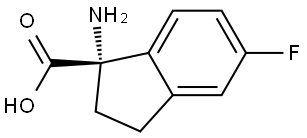 (S)-1-amino-5-fluoro-2,3-dihydro-1H-indene-1-carboxylic acid Structure