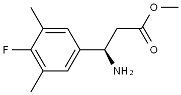 METHYL (3R)-3-AMINO-3-(4-FLUORO-3,5-DIMETHYLPHENYL)PROPANOATE Structure
