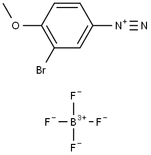 Benzenediazonium, 3-bromo-4-methoxy-, tetrafluoroborate(1-) (1:1) (ACI) Structure