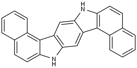 Benz[4,5]indolo[3,2-b]benzo[g]carbazole, 7,15-dihydro- Structure