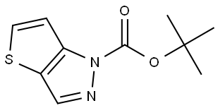tert-Butyl1H-thieno[3,2-c]pyrazole-1-carboxylate Structure