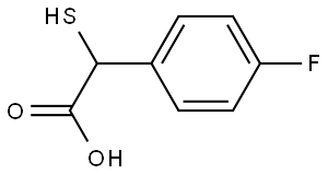 2-(4-fluorophenyl)-2-mercaptoacetic acid Structure