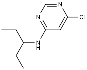 6-chloro-n-(pentan-3-yl)pyrimidin-4-amine Structure
