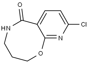 9-Chloro-2,3,4,5-tetrahydro-6H-pyrido[2,3-b]-1,5-oxazocin-6-one Structure