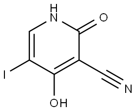 4-hydroxy-5-iodo-2-oxo-1,2-dihydropyridine-3-carbonitrile Structure
